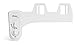 BioBidet ELITE3 Freshwater Spray Bidet Attachment for Toilet Seat, Posterior and Feminine Wash, White, Easy Install