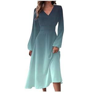 Women'S Sweater Dress Autumn And Winter Casual Fashion V-Neck Long Sleeve Gradient Print Dress Sweater, S-2Xl 9 31soivb3bjl. sl500 . ss300