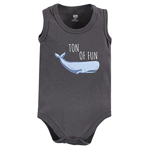 Image of Hudson Baby Unisex Baby Cotton Sleeveless Bodysuits