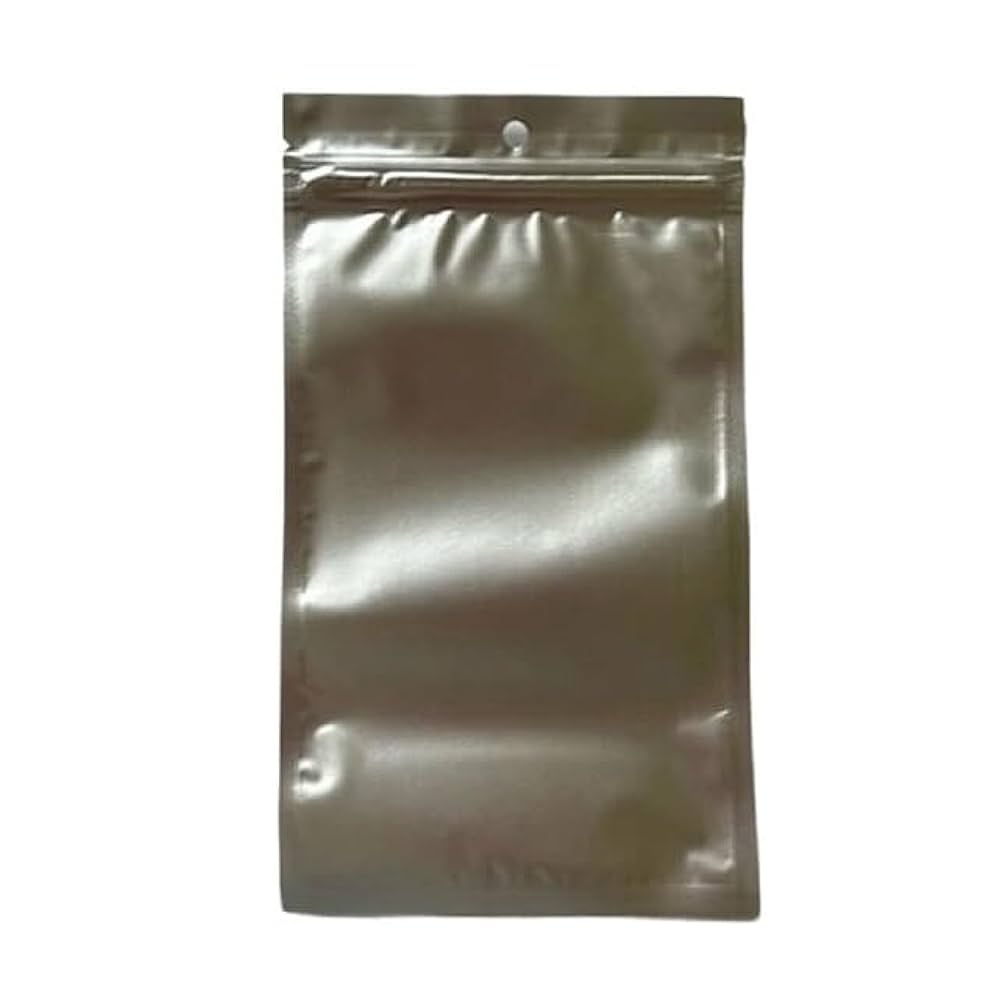 Amazon.co.jp: チャック付きOPP袋 シルバー (11cmx19cm) 100枚