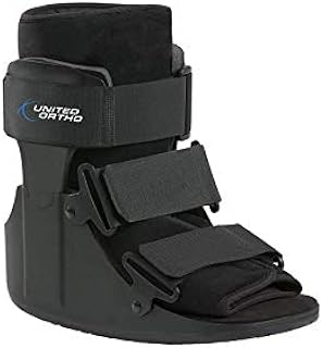 United Ortho Short Cam Walker Fracture Boot, Medium, Black,USA14015