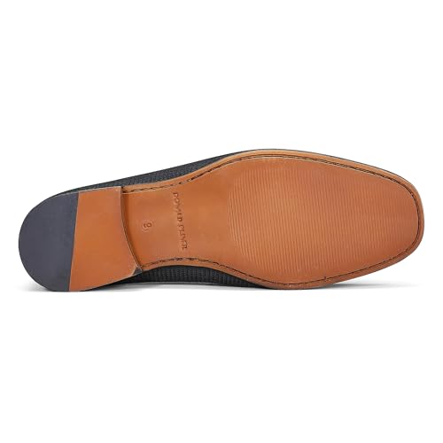 Image of Donald Pliner Donnie Men's Slip-On Loafer - Stacked Heel - Classic Dress Loafers for Men, Memory Foam Insole, Slip-On Shoes for Men, Comfortable Dress Shoes