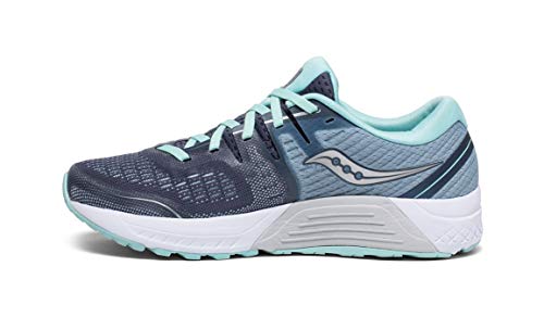 Saucony Women's Guide ISO 2 Running Shoe, Slate/Aqua, 9.5 W US