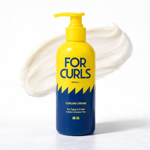 FOR CURLS Curling Cream 8.4 oz | Sulfate & Paraben Free | Non-Frizzy | Lightweight | Unisex