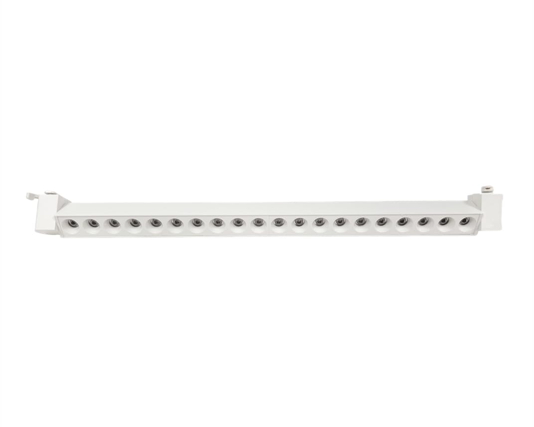 ONSSI® Lampara de Techo 40W 3600lm,(Blanco Neutro,4000k) Foco LED Para Carril Monofásico de 2 Hilos COB Línea Led Rectángular,Focos Led de Techo para Comercial y Hogar (Blanco-60cm)