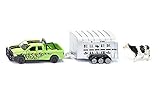 Detaillierter Dodge RAM 1500 mit Ifor-Williams Viehanhänger zum Nachspielen von landwirtschaftlichen Szenen in der Siku Welt
