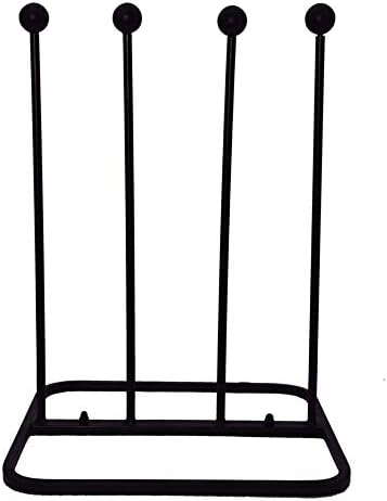 Neez Welly Boot Rack, Wellington Cast Iron Boot Stand, Indoor & Outdoor Boot Holders for Wellies, Black Shoe Box