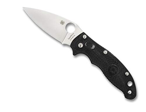 Spyderco Manix 2 Folding Knife, 3.38" Plain Black FRN Handle