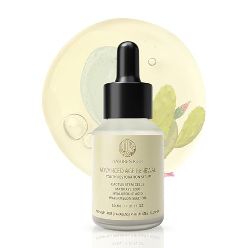 Image of Nature's Kinn Face Serum Multi Peptide Serum 30ml, Matrixyl 3000, Hyaluronic Acid, Cactus Plant Stem Extract Provides Intense Hydration, Boost Collagen, Firm and Smooth Skin, Minimize Fine Lines and Wrinkles 30ml