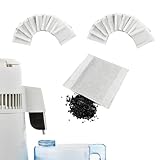 20 Pcs Activated Charcoal Water Filters, Coconut Shell Activated Carbon Distiller Filters Sachets, Water Filters Sachet Efficient Adsorption, 8 x 6.5cm(Each)