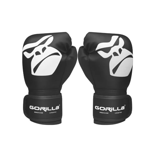 Luva De Boxe Infantil 08 Oz Para Crianças de 09 A 12 anos Menino Menina Treino Profissional Gorilla  