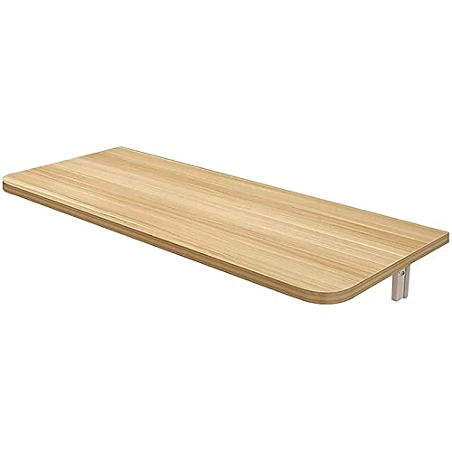 Table murale en bois pliante avec double support pour cuisine - 2