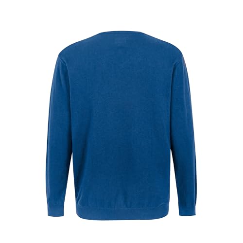 Krumba Mens Plus Size Sweater: Cotton V Neck Big Tall Oversized Long Sleeve Pullover2