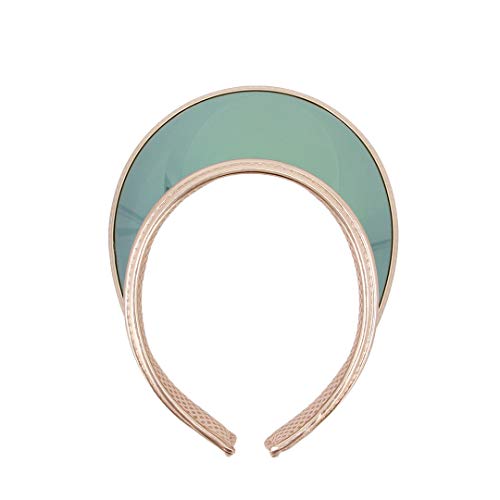 Surkat Women Sun Visors Wide Brim Uv Protective Beach Visors Cap - Champagne #TOP5