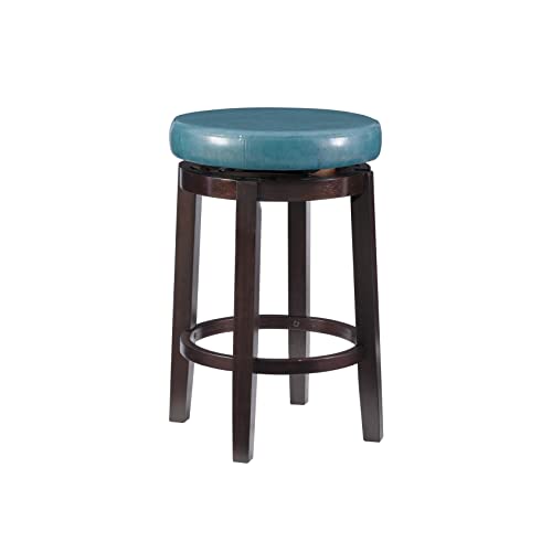 Butaco Linon Maya, color Teal Counter, altura 24 pulgadas, diseño transicional miniatura 1