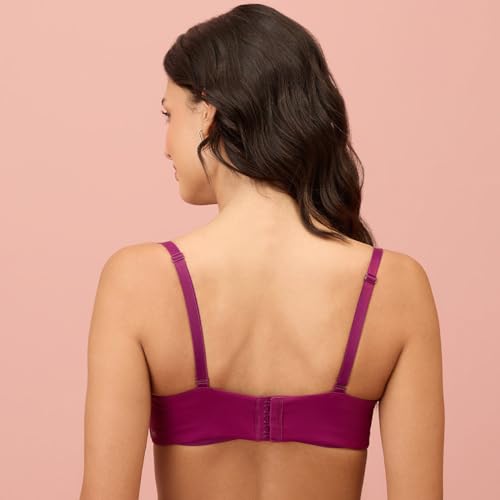Image of NYKD NYB027 Cotton Padded Wired Multiway Strapless Bra Anti Slip Seamless Bonded Neckline Detachable Straps (Plus