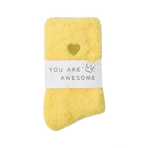 American Trends Coral Fleece Cloud Socks Ultra-Soft Fuzzy Warm Sleep Socks Cozy Unisex Gifts for Birthday Self-Care