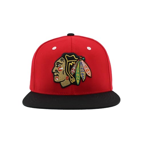 Image of ZHATS NHL Unisex-Adult NHL Officially Licensed Adjustable Snapback Hat Flat Bill Z11 Icon Two Color