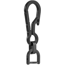KeyUnity KM01 Titanium EDC Keychain Clip with Bottle Opener, Quick Release Carabiner Key Ring Holder for Men