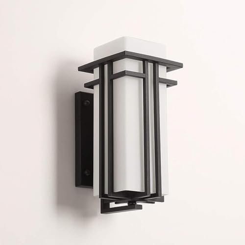 ntumLeap Outdoor Wall Light Modern Mount Lights Minimalist Square Garden Lighting Fixture Die-Cast Aluminum Bracket Porch Waterproof Lantern,Chandelier Lamps