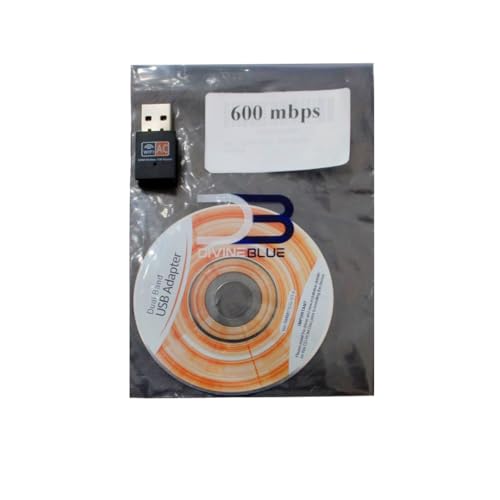 Image of WiFi Adapter for Desktop pc, AC600 Mbps Dual Band 2.4 /5Ghz USB Wi-Fi dongle, 802.11 Black USB Wi-Fi Adapter for PC, Laptop, MacBook, and Windows 10, Support.