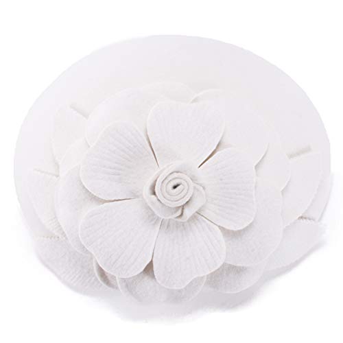 Lawliet Flower Womens Dress Fascinator Wool Pillbox Hat Party Wedding A083 thumb #2
