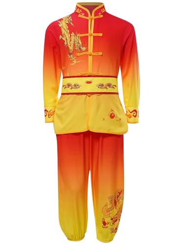 Costume art martiaux enfant dPois avec tissu fluide respirant pour entraînement tai chi
