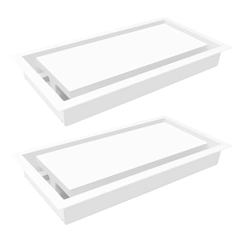 Fittes Framed Wall Vent [Lite], Minimalist ABS Plastic HVAC Air Return Register Cover, Customizable Modern Airflow Solution for Home or Ceiling, 15-Min DIY Install – 6