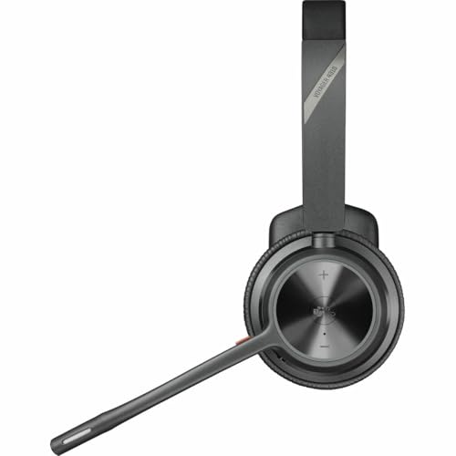 Image of Poly - Voyager 4310 UC Wireless Headset (Plantronics) - Single-Ear Headset- Connect to PC /Mac via USB-A Bluetooth Adapter, Cell Phone via Bluetooth - Works with Teams (Certified), Zoom & More, Black