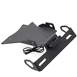 Support Plaque Moto pour FZ6N pour FZ6S FZ6 2004 2010 Support Plaque D'immatriculation Lumière LED Moto Éliminateur Garde Boue Arrière Bien Rangé