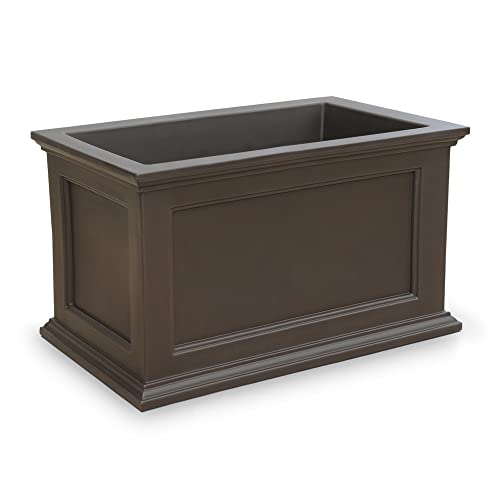 Mayne 5826-Es Polyethylene Patio Planter, 20X20, Espresso #TOP1