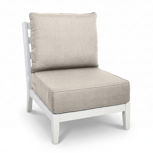 Image of Outdoor Seat Cushion Set-24 x 24 x 6 Inch Outdoor Chair Cushions with Water Resistant & Removable Cover Outdoor Cushions for Patio Furniture Chair Sofa Couch-Beige