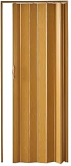 PVC Plastic Folding Door Internal Doors Sliding 7 Panels Divider Magnetic