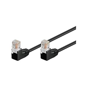 Goobay 96084 Cat-5e Winkel Patchkabel Schwarz