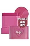 KAJA Cheek & Lip - Dewy Bar 01 Berry Sparkler | Creamy Blusher and Balm Multi-Stick, 45% Moisturizing Oil, Apple Extract, Vitamin-Hyaluronic Acid Infused, High Shine, 10g