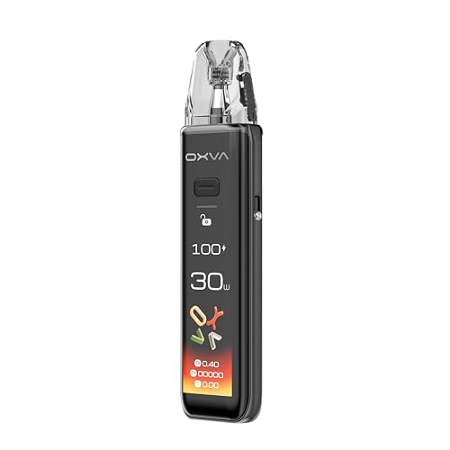 OXVA XLIM 3 Ultra Kit Metal Grey Pod Kit EZigarette mit 1500mAh Akku 3ml Pod 30W Leistung 2 2 Touchscreen TopFill & Airflow Slider MTL & RDL