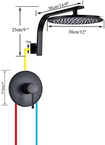 Ensemble de robinets de douche bronze noir : résolvez les variations de température