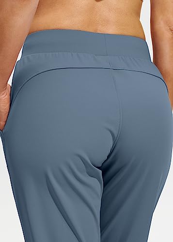 Image of Libin Women's Joggers Pants Athletic Casual Sweatpants Petite /Regular /Tall | Running, Workout, Gym, Yoga, Lounge, Travel, Golf Clothes with Pockets, 4 way stretch, Tapered, Dance Trousers