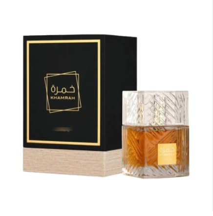Khamrah Eau de Parfum Unisex 100ML – Perfume Árabe Dulce y Amaderado con Vainilla y Ámbar – Fragancia Intensa y de Larga Duración