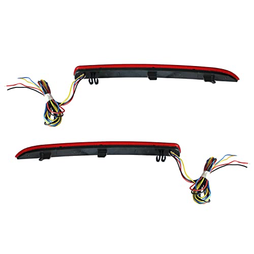 Led Bumper Reflector Light Red Lens Compatible With 2016 2017 2018 2019 Ford Explorer Function - Tail Brake Rear Fog And Turn Signal Lamps #TOP7