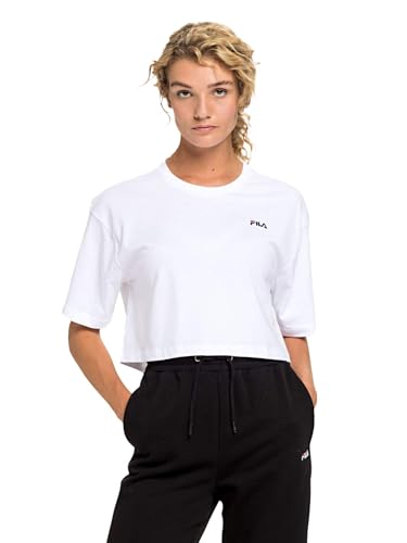 Haut cropped blanc brillant Fila Ellasyn parfait pour vos sorties d'été en ville