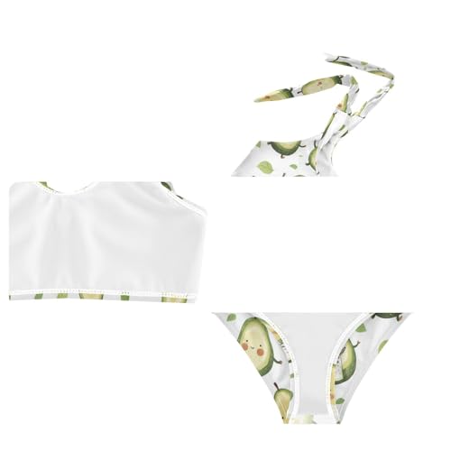 Wusikd Cute Avocado Girls Swimsuits Two Piece Swimwear Bikini Set for for Girls Size 3T4