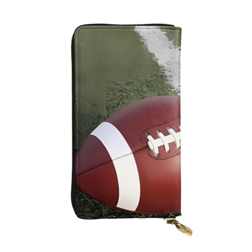 Porte-monnaie cuir étanche football américain portable pour homme femme et voyage