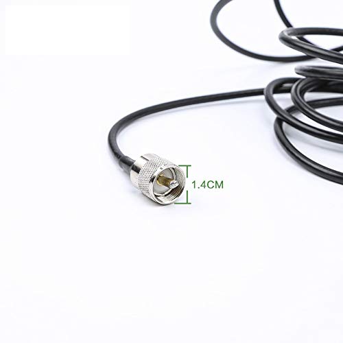 2set 55㎝アンテナ(黒）+2軸可動マグネット基台+同軸ケーブル5m BNC