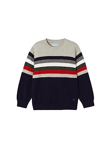 Mayoral Stripes Sweater for Boys Navy