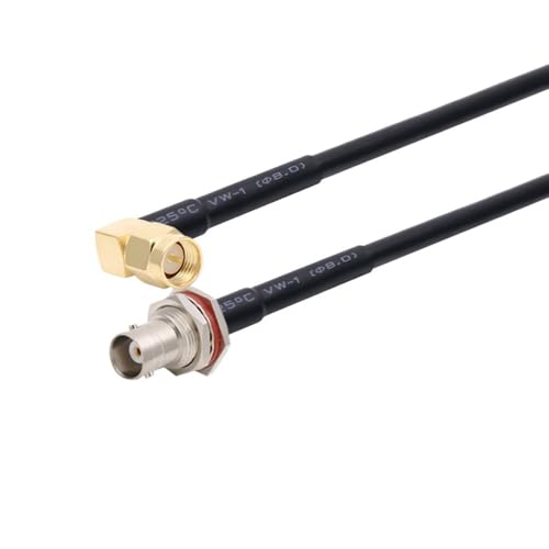 RG58�P�[�u�� BNC�I�X-SMA�I�X�v���O RG-58 50�I�[�� RF�����P�[�u�� �R�l�N�^�A�_�v�^ RF�W�����p�[�s�O�e�[��(SMA M90 to BNC WF,1M)