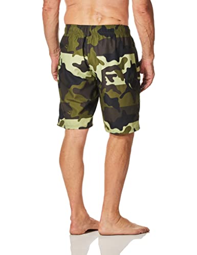 Kanu Surf Miles Swim Trunks (Regular & Extended Sizes), Surf Camo Army , X-Large #TOP1
