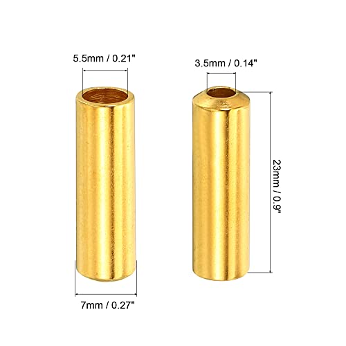 Image of MECCANIXITY Pull Cord Tassels Window Blind Extender Chain Drop Knobs Pull Ends Golden, for Curtain Blinds Shades Light Ceiling Fan Pull Switch, Pack of 4