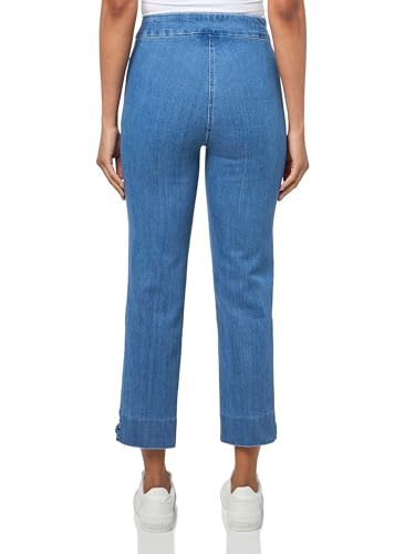 SLIM-SATION Women's Pull-On Crop Pant with Real Front Pockets and X Strap Hem Vent2