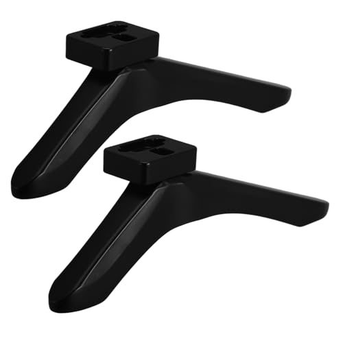 Pied TV Réglable en Hauteur Support de Base Robuste Écrans Plats